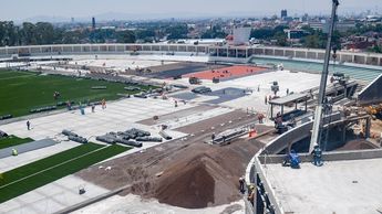 La toma aérea muestra el avance de la infraestructura deportiva que será inaugurada este 5 de mayo | Es Imagen