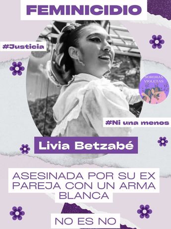 Colectivos han clamado justicia para Livia. | Imagen de Sororas Violetas Jalisco vía Facebook.