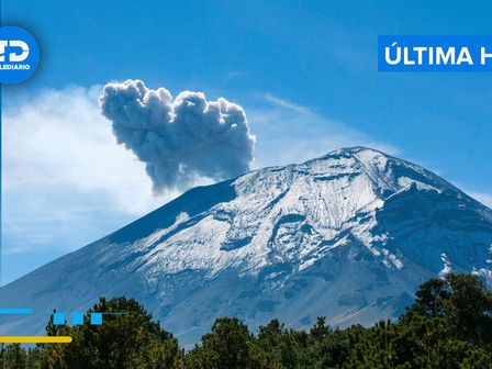 El semáforo de alerta volcánica del Popocatépetl está en Amarillo Fase 2 HOY 23 de febrero 2025 / Cortesía