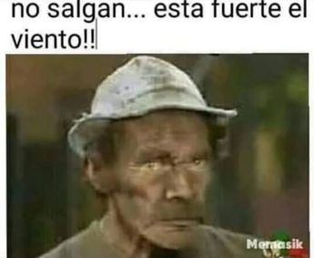 Meme por fuerte viento Monterrey