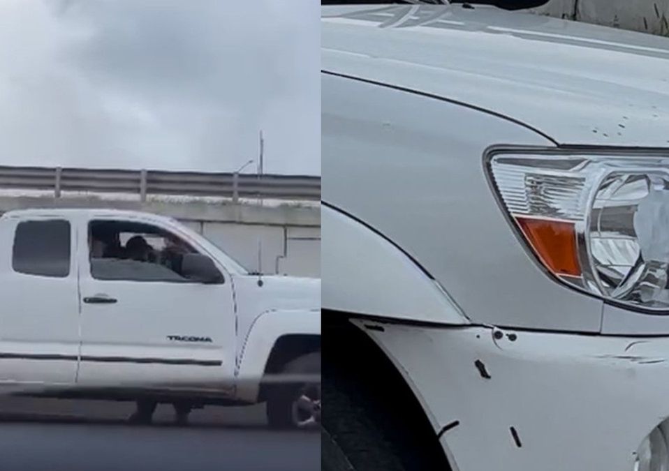 El video fue captado por personas que circulaban por la carretera a Laredo.| Especial