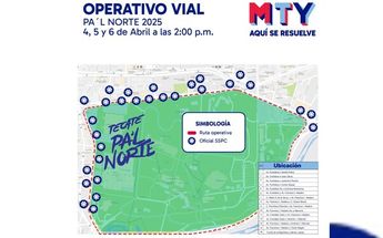 Operativo vial Pa'l Norte