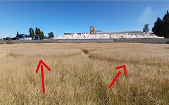 Imagen de los dos círculos que forman el símbolo de infinito aparecieron en un campo en Tlaxcala / Especial