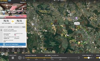 El accidente ocurrió en el aeródromo privado de North Tuckahoe Road. | Vía X Dave Toussaint