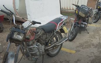 Motocicletas que usaron los miembros de Hamás