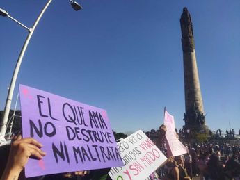 Contingente #YoVoy8deMarzo en glorieta de las y los desaparecidos | Andrea Ávila