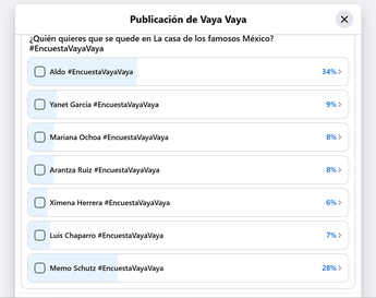 ¿Quién quieres que se quede en La casa de los famosos México? | Facebook: Vaya Vaya