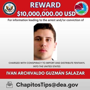 Ficha de captura de Iván Archivaldo Guzmán