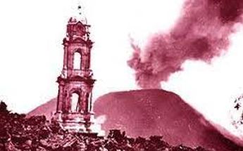 En su primer día de erupción el volcán Paricutín alcanzó los 30 metros de altura / Archivo UNAM