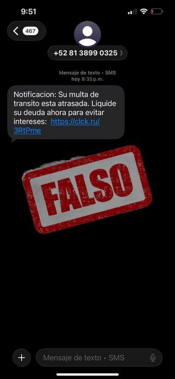 Método de estafa con infracciones de tránsito falsas