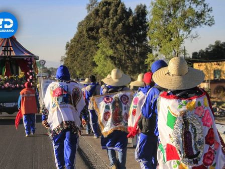 Peregrinos de diferentes partes de Puebla iniciaron su recorrido hacia la Basílica de Guadalupe | Melanie Torres