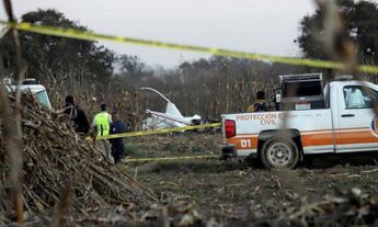 El helicóptero en el que viajaba la gobernadora Martha Erika Alonso y su esposo, Rafael Moreno Valle, se desplomó en Coronango / Andrés Lobato