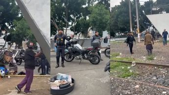 Enfrentamiento entre policías y personas desata tensión en 'Pueblo Quieto' Guadalajara. | Usi Toledo
