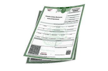 El acta de nacimiento color verde el el Formato Único estandarizado en 2026 en México | Secretaría de Relaciones Exteriores
