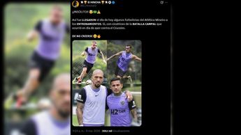 Diferentes cuentas compartieron en redes sociales supuestas fotos de los jugadores al siguiente día / Captura