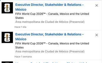Vacantes para trabajar en el Mundial de la FIFA de 2026 / Captura