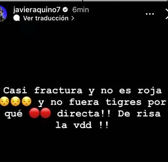 Mensaje de Javier Aquino en redes sociales