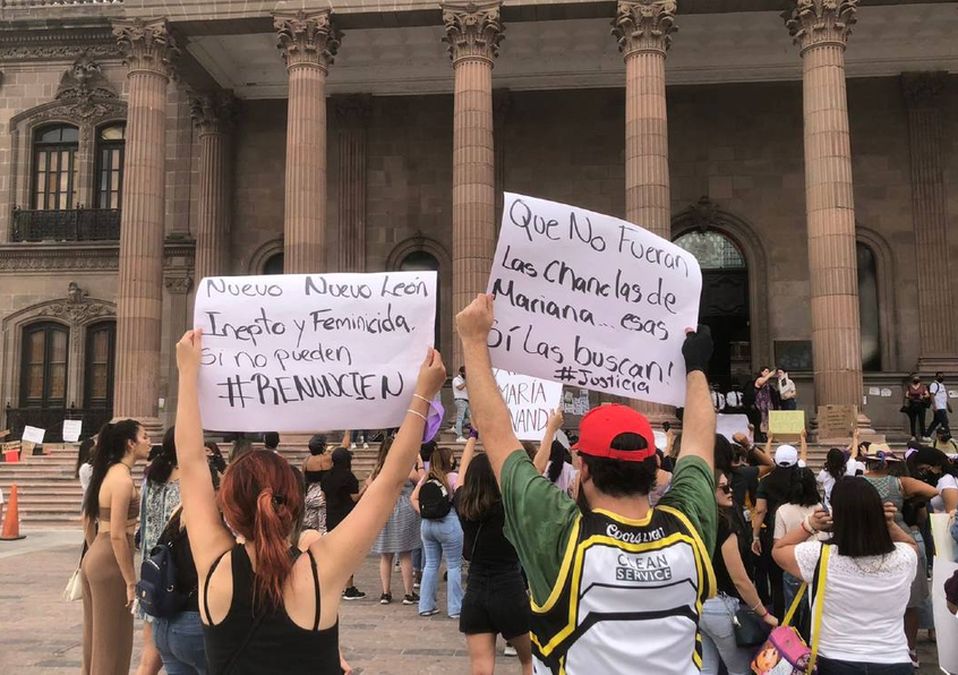 Protestan en Monterrey por reporte de mujeres desaparecidas / Foto: Vianca Treviño