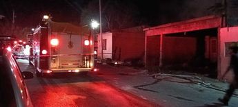 El siniestro fue atendido por Bomberos y Protección Civil de García. | Leyda Estrada