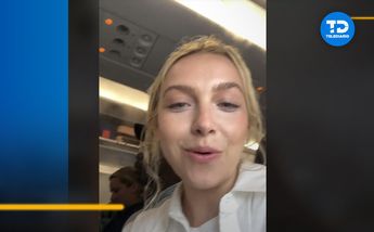 Lluvia dentro de avión