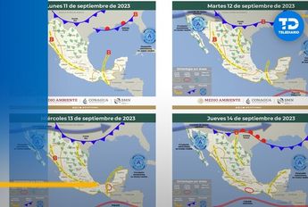 Frente frío del 12 al 14 de septiembre │ SMN.