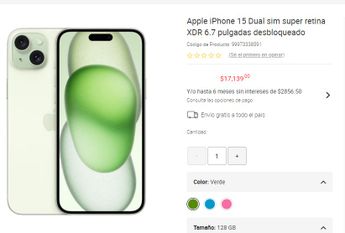 iPhone 15 se vende con casi el 35% de descuento en Liverpool.