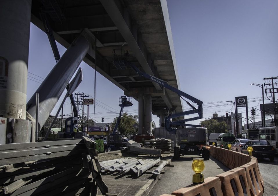 Trabajos en tramo elevado de Línea 12 /Cuartoscuro
