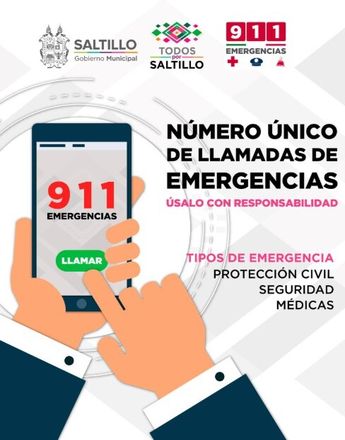 Mediante la aplicación 911 puedes reportar situaciones de emergencia o peligro.