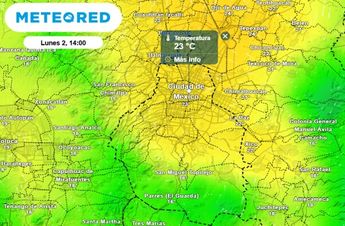 La temperatura máxima de la tarde del lunes será 23 °C en las alcaldías del centro y oriente de la CdMx / Meteored