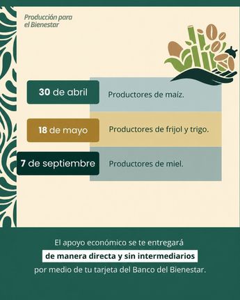 El objetivo de Producción por el Bienestar es impulsar a pequeños y medianos productores
