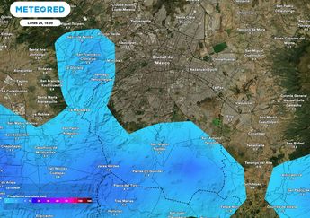 Se preve lluvia ligera y localizada al sur de la Ciudad de México, con acumulados de hasta 4 mm / Meteored