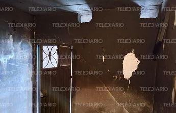 La vivienda del hombres quedó con rastros de humo, ubicada en la comunidad de San Miguel del Progreso / Jesús Zavala