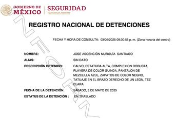 La detención del alcalde de Teuchitlán ya está registrada por el Gobierno de la República. | Cortesía
