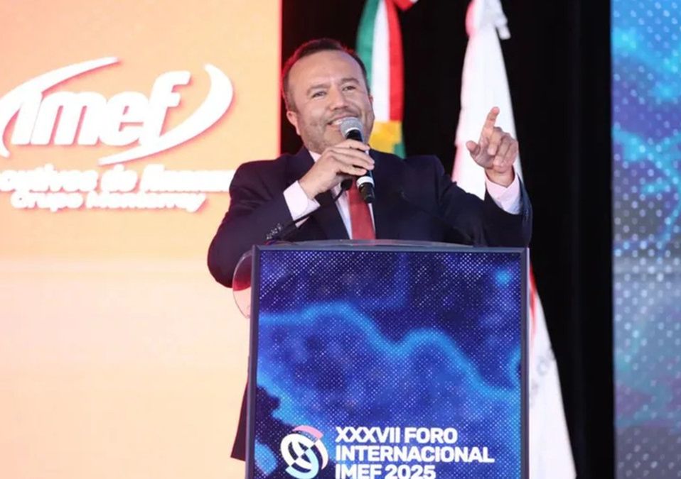 Sergio Díaz, socio director de Vestiga Consultores participó en el Foro Internacional del IMEF. | Luis Guerra