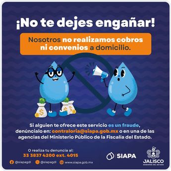 Siapa alerta por intentos de fraude a domicilio | Vía X: @SiapaGdl