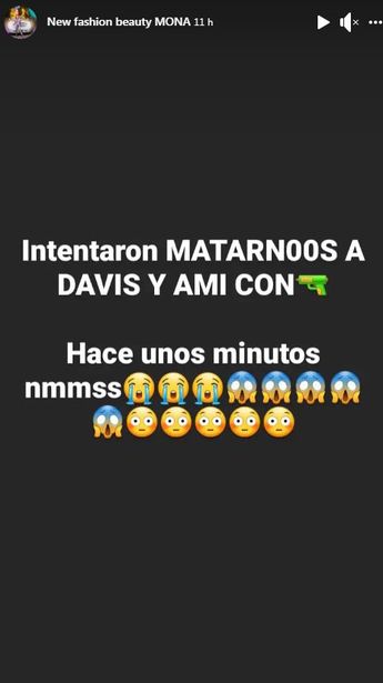 Hasta el momento Mona no ha dado a conocer más detalles de lo sucedido.