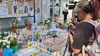 Durante el homenaje se le permitió el acceso a la Fes Argón a medios de comunicación/ Emily Giron