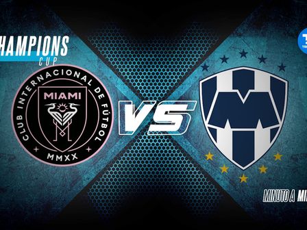 Rayados visita al Inter de Miami de Messi en la ida de los cuartos de final de la Champions Cup. / Especial
