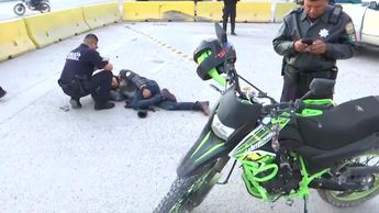 Carretera Mieleras: Joven termina con fractura tras choque