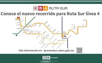 Nueva ruta, línea cuatro Metrobús
