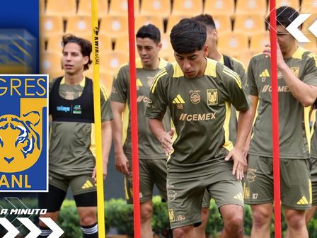 Los Tigres de la UANL viven una nueva sesión de entrenamiento, liderada por el 'Chicha' Sánchez / @TigresOficial