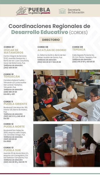 Dirección de las cordes regionales de la SEP en Puebla / Cortesía