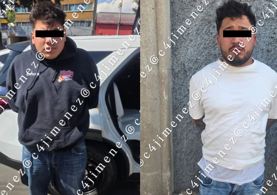 Ulises 'N' y Gael 'N' fueron detenidos tras presuntamente matar a Rosa María en la calzada Ermita Iztapalapa; uno de ellos le disparó | X: @c4jimenez