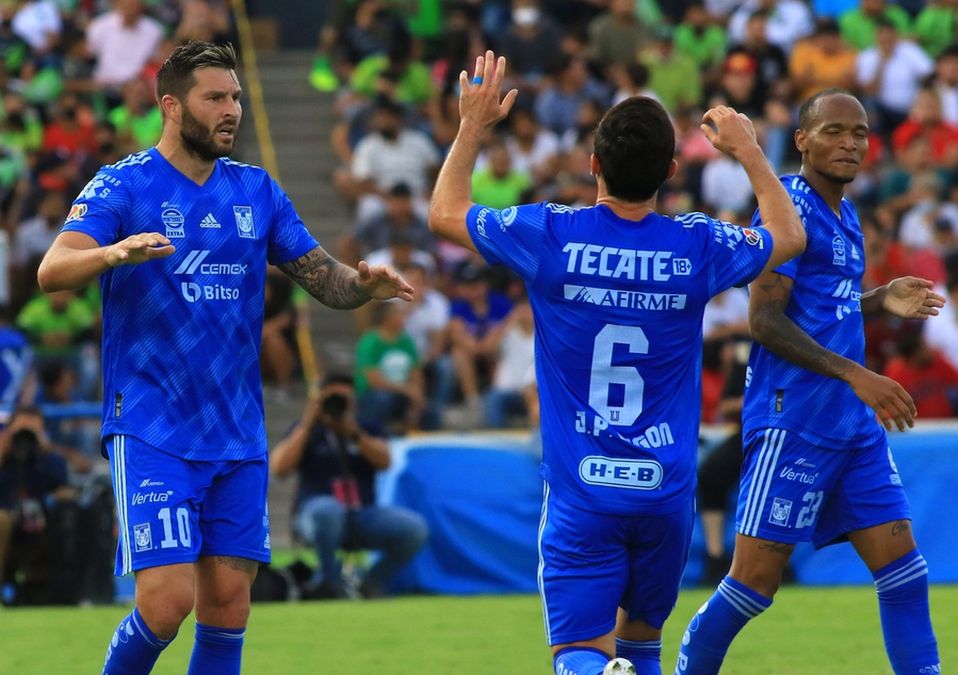 Gignac celebrando el gol contra el FC Juárez. / Cortesía