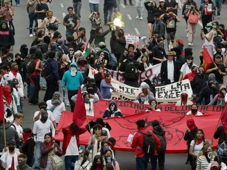 Cada 2 de octubre, las voces de los jóvenes estudiantes retumban en todo el centro de la Ciudad de México | Javier Ríos