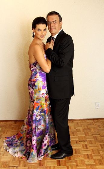 Marcelo Ebrard y Rosalinda Bueso. | Cuartoscuro