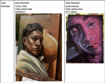 Obras de Itzel Montión que estarán exhibiéndose en Tlaquepaque / Itzel Montión