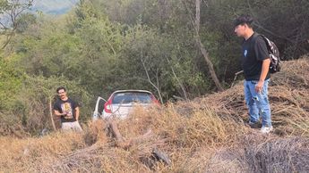 El joven, manifestó que se encontraba circulando a baja velocidad.