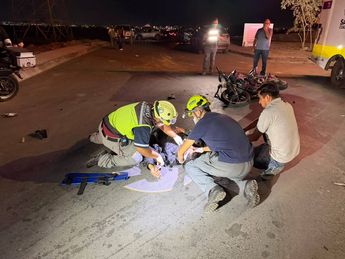 Elementos de Tránsito intervinieron en el lugar para realizar las diligencias tras el percance vial. | Jesús Villegas