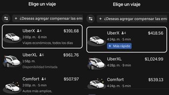 Los precios pueden variar según la demanda, el tráfico y la hora del día | Uber